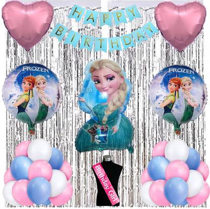Shmaya Frozen Theme Birthday DCombo of 57 Pcs