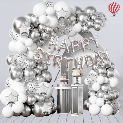 PartyballoonsHK Birthday Party Background Theme Decoration Kit Set Item for Girls Boys Kids Wife