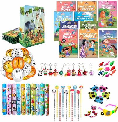 Birthday Popper Animal Jungle Safari Combo as Birthday Return Gift for Kids