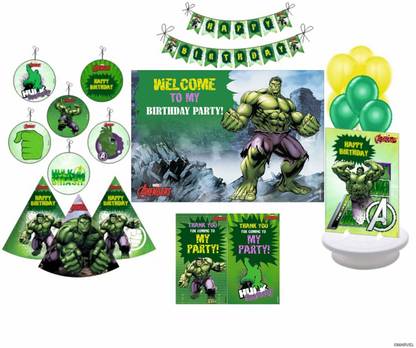 Pretty UR Party Hulk Birthday Party Decorations Kit , Hulk party Supplies