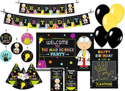 Pretty UR Party Mad Scientist Birthday Party Decorations Kit , Mad Scientist party Supplies