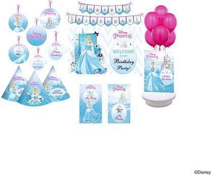 Pretty UR Party Cinderella Party Decorations Kit, Cinderella Supplies