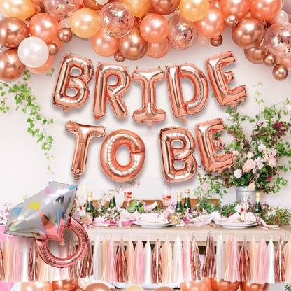 party assets Rose Gold Bridal Shower Decorations Kit