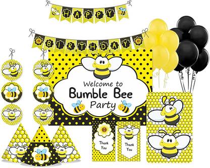 Pretty UR Party Bumble Bee Birthday Party Decorations Kit , Bumble Bee party Supplies