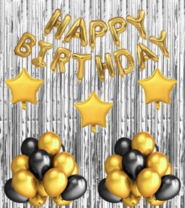 Prihit Printed Happy Birthday Decoration kit Combo - 48 Pcs for Birthday Decor