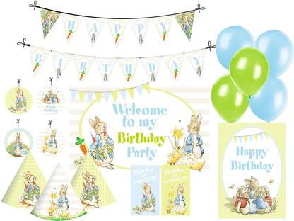 Pretty UR Party Peter Rabbit Birthday Party Decorations Kit , Peter Rabbit party Supplies
