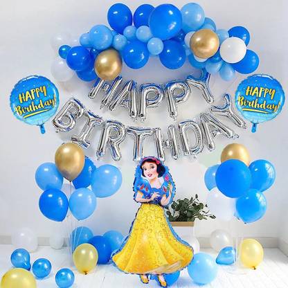 TOYXE 41360 Snow White Princess Birthday Theme Decoration Balloons Set