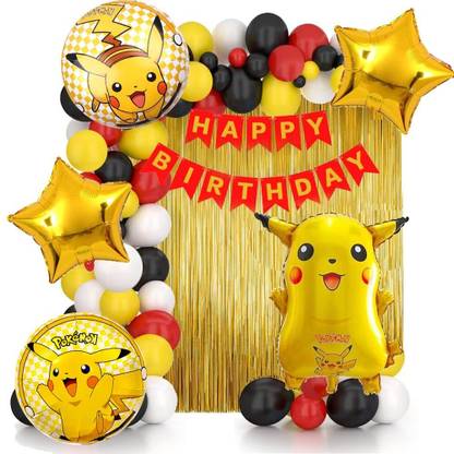 Shmaya Pikachu theme birthday combo-pack 0f 50