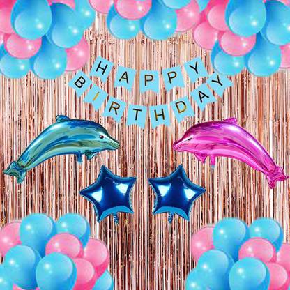 PARTY BREEZE dolphin theme birthday party combom set