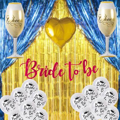 B4 White Bachelorette Party Bride to Be Decoration Bridal Shower B2B-166