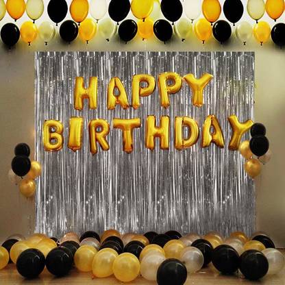 Dinipropz Happy Birthday Paper Balloon Decoration Home Room,Multicolour