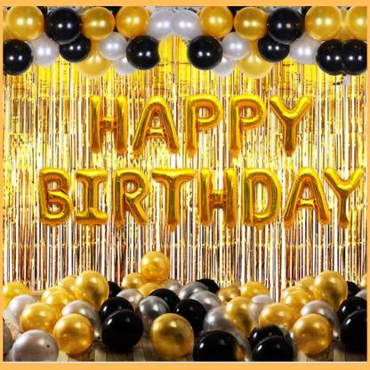 ZIP ZOOP 1st/First Birthday Decoration Items Kit Balloons For Birthday Party Home ,Banner