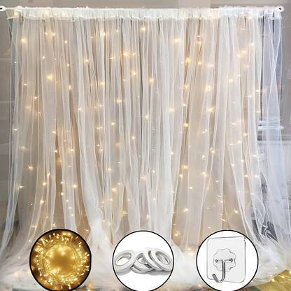MIKAZUKI White NK Net Backdrop Curtain-85
