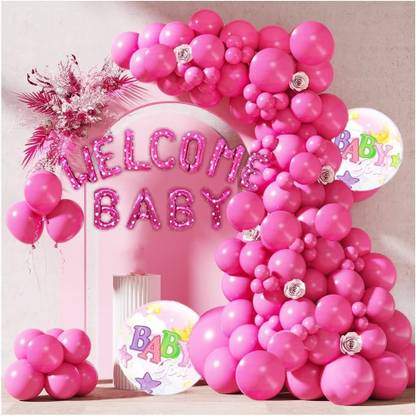 PopTheParty New Born Baby Welcome Decoration for Girls-Pink Welcome Home Diy Decoration kit