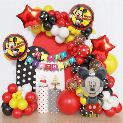 ANILOONS Mickey Mouse Birthday Party Decorations Set.