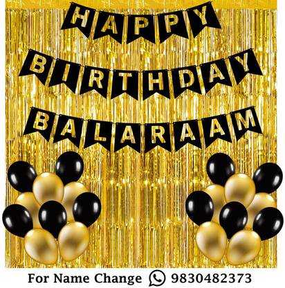 MidasKraft Happy Birthday Name Banner Set_01 Bharati