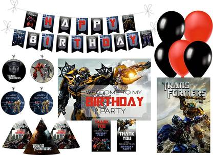 Pretty UR Party Transformers Birthday Party Decorations Kit , Transformers party Supplies