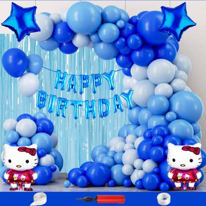 Crazykart Hello Kitty Theme Birthday Decoration Kit For Boys Party Decoration Item Balloon