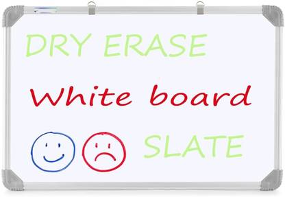 FRKB Double Sided A4 Size White and Green Non-Magnetic ,Non Hanging Whiteboard White board