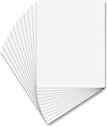 TurtleGrip Dry Erase Portable white(scribble)Lap board for kids & adults pack of 12 White board