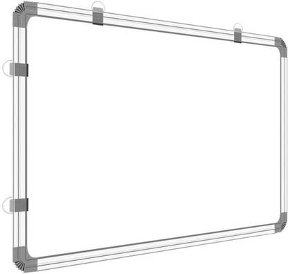 ShelfKing 2x4 Feet Double Sided Both Side Writing Whiteboard & Chalkboard For Tution White, Green board