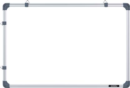 GOSHU Non Magnetic 3 feet x4 feet Aluminium Frame Whiteboard with glossy surface White board