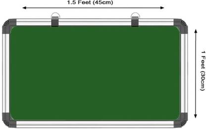 RIYAGYA WHITEBOARD 1.5 FEET X 1 FEET (45 CM X 30CM) White, Green board