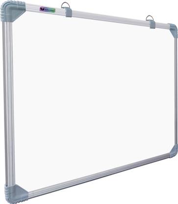 Eduway Non Magnetic 2x2 Feet Double Sided Whiteboard and Chalkboard|Front Dry Erase Marker Board & Reverse Green Chalk Board | Glossy Surface | Robust Aluminum Frame|(60x60 cms) Whiteboards