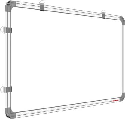 DeskFlex Premium 3x4 Feet Double Sided Both Side Writing Whiteboard & Chalkboard White, Green board