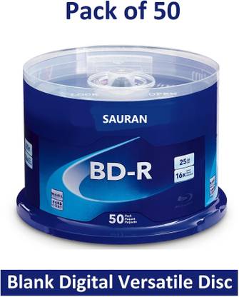 Sauran DVD Recordable Pack of 50 Blank Digital Versatile Disc DVD 25 GB