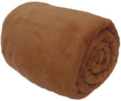 Saksham Solid Single Fleece Blanket for  AC Room