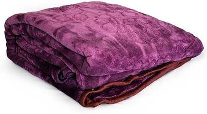 GANGA Floral Double Mink Blanket for  Heavy Winter