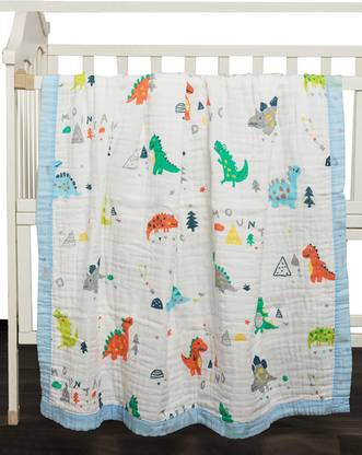 Mom's Home Printed Single Crib Baby Blanket for  AC Room
