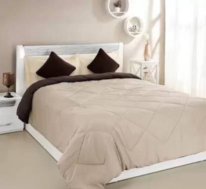 CRAZY WORLD Solid Double Comforter for  Mild Winter