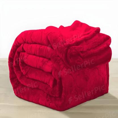 Deniyal ENTERPRISES Solid Single Mink Blanket for  Heavy Winter