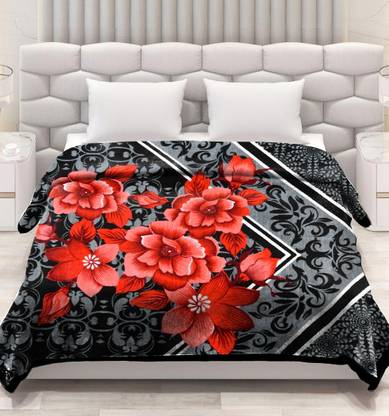 SPANGLE Printed Double AC Blanket for  AC Room