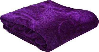 NK Handlooms Floral Single Mink Blanket for  Heavy Winter