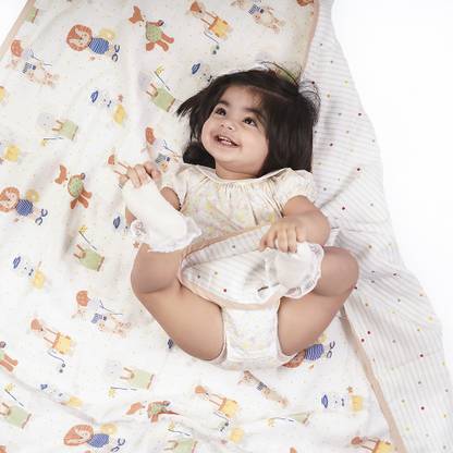 haus & kinder Printed Crib Crib Baby Blanket for  AC Room