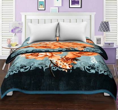 SPANGLE Self Design Double AC Blanket for  AC Room