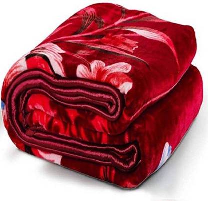 Swikon star Self Design Double Mink Blanket for  Heavy Winter