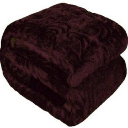Swikon star Self Design Single Woollen Blanket for  Mild Winter