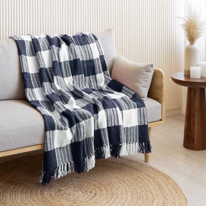 HOMEMONDE Checkered Single Throw for  AC Room