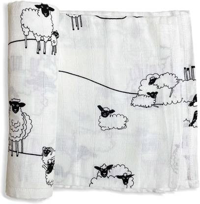 Tinylane Printed Single Swaddling Baby Blanket for  Mild Winter