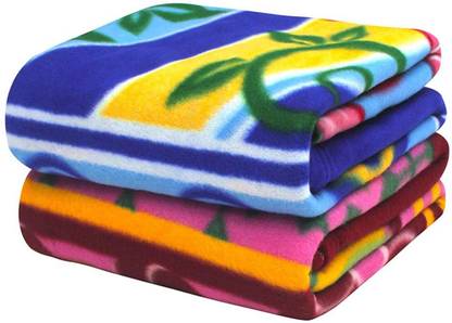 AGIDECOR Floral Single Fleece Blanket for  Heavy Winter