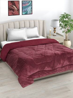 Fabinaliv Striped Double Quilt for  Heavy Winter