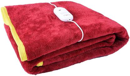 Comfort Ideas Solid Single Electric Blanket for Heavy Winter
