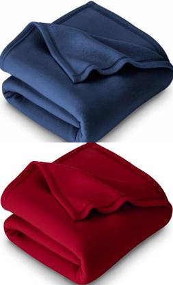 VORDVIGO Solid Single Fleece Blanket for Mild Winter