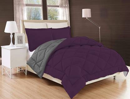 comofowell Solid King Comforter for  Heavy Winter