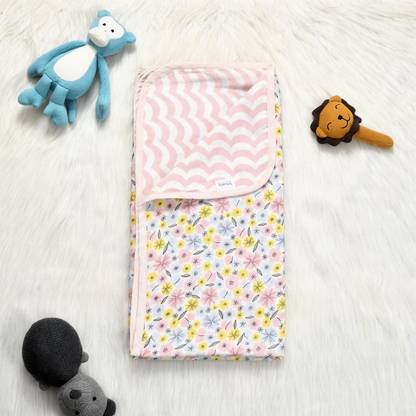 Sovana Printed Single Crib Baby Blanket for  Mild Winter