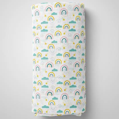 1st Step Printed Single Swaddling Baby Blanket for  AC Room